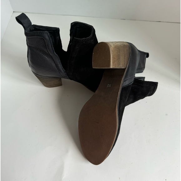 Diba True Later On Black Suede and Leather Combo Booties size 10 - Picture 5 of 6